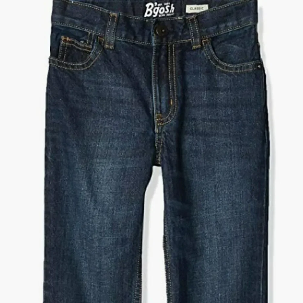 OshKosh B'gosh Boys Straight Leg Jeans NWT Dark Wash Size 7R
